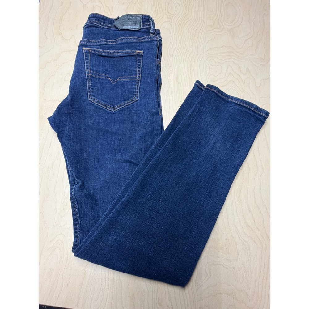 Diesel Buster Jeans Mens 32x32 Blue Regular Slim Tapered Stretch Denim Pants